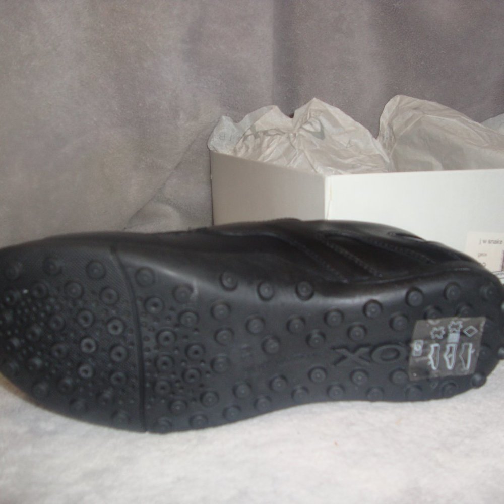 Men's/boys/unisex Geox Respira Italian black leather J.W. Snake moc NIB size 39 - Picture 6 of 6